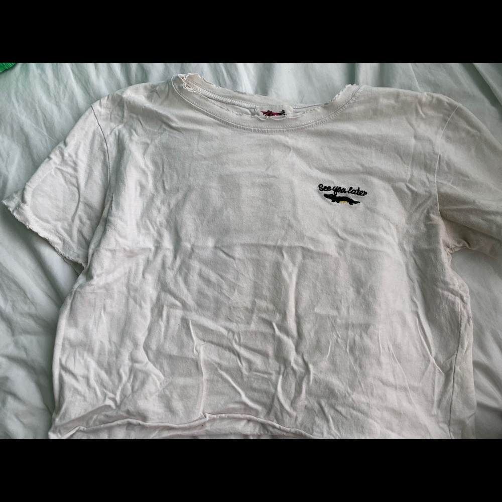Cute Alligator Crop Top